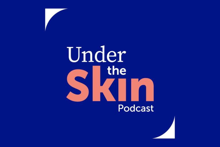 UCB’s Under the skin podcast series logo